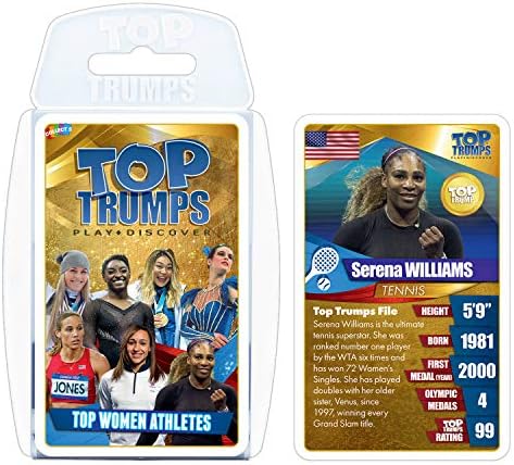 Top Trumps Legjobb Sport Csomag Kártya, Játék; Oktatási Játékok, Mely a Csillagok, a Női Foci, Felső Női Sportolók,