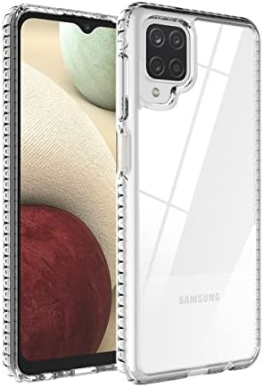 SunnyBox Kristálytiszta tok Samsung Galaxy A12 Esetben, [Katonai Csepp Tesztelt] Nem-Sárgás Ütésálló Védő Telefon burkolata