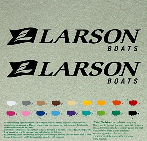 Pár Larson Hajók Kompatibilis Csere Matricák Vinyl Matricák Hajó Külső Motor Szett 2-es (24, Fekete 070)