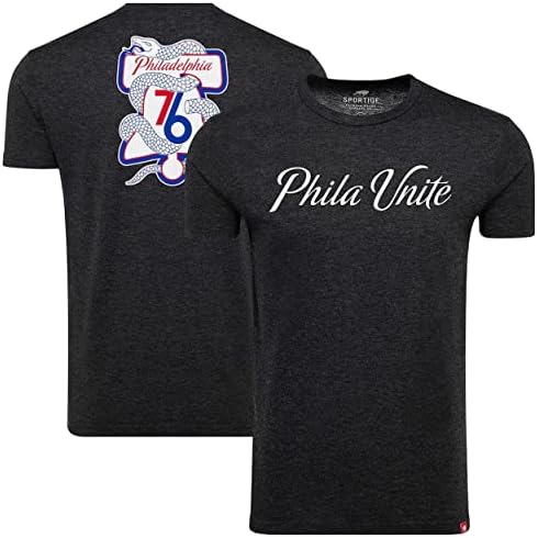Sportiqe NBA-Philadelphia 76ers Kényelmes Tri-Keverék, T-Shirt