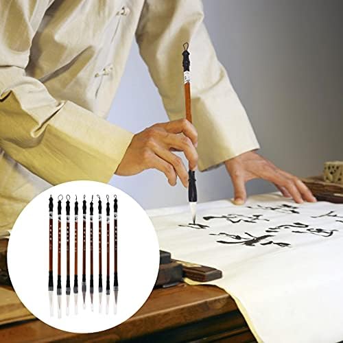 NUOBESTY Caligraphy Írás Ecset 2db Kínai Kalligráfia Ecset, ecset, akvarell írás ecset, akvarell festék, ecsetek Japán
