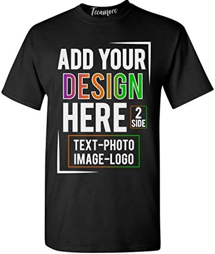 Egyedi Póló Férfi Nő Add Hozzá A Saját Design Kép, Fotó, Szöveg Első Hátsó Oldal T-Shirt