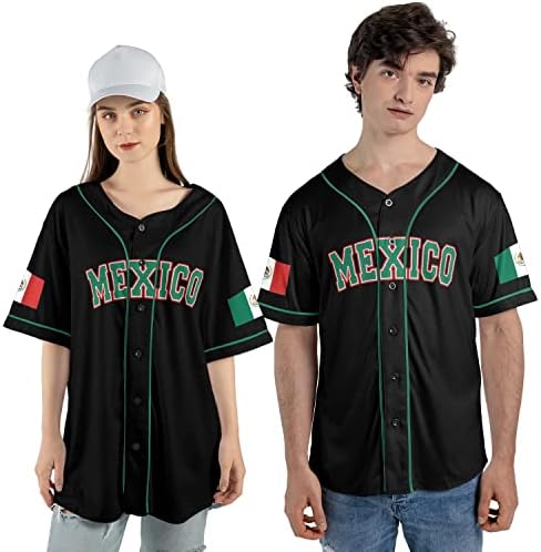 Sas Mexikó Baseball Jersey-Jersey De Mexico Zászló Baseball Jersey,a Férfiak, Nők S_5XL