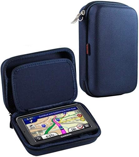 Navitech Sötét Kék Nehéz GPS hordtáska Kompatibilis Garmin nvi 55LM GPS Navigátorok Rendszer