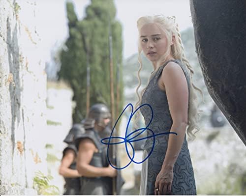 EMILIA CLARKE (Game of Thrones) aláírt 8X10 fotó