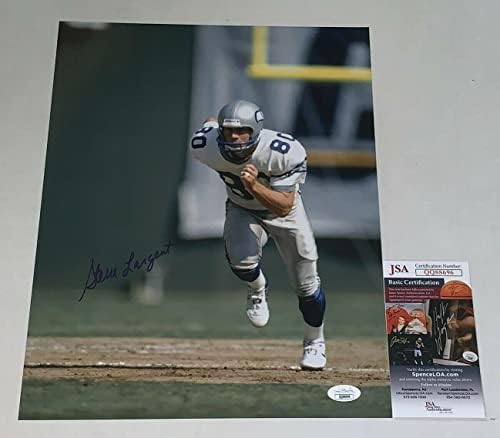 Steve Largent aláírt Seattle Seahawks 11x14 fotó dedikált SZÖVETSÉG - Dedikált NFL-Fotók