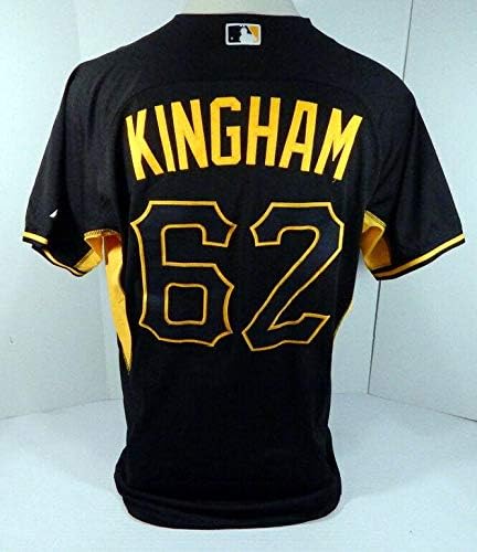 2015 Pittsburgh Pirates Nick Kingham 62 Játék Használt Fekete Jersey ST BP HZ870710 - Játék Használt MLB Mezek