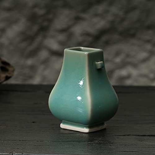 Antik Kézzel készített Kerámia váza Kicsi váza, Egyedi, Színes