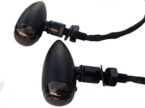 MotorToGo Fekete Golyó Motoros LED lámpa LED kijelzők Szemellenző Füst Objektív Kompatibilis a 2005-ös Kawasaki Z750