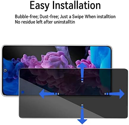 [2 CSOMAG] Privacy Screen Protector Kompatibilis a Samsung Galaxy S23 Ultra,Rugalmas Anti-Spy [Támogatást Ujjlenyomat-AZONOSÍTÓ]