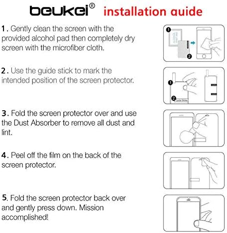 beukei (4 Pack) Samsung Galaxy M01, valamint Galaxy A01 képernyővédő fólia, Edzett Üveg,Teljes Képernyős Lefedettség,