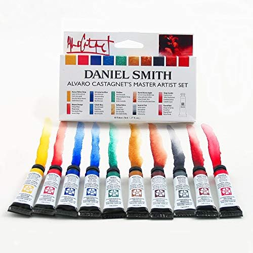 DANIEL SMITH Akvarell Készlet 5ml Csövek - Alvaro Castagnet Akvarell Készlet - 10 Csövek, 285610016 & Akvarell Készlet