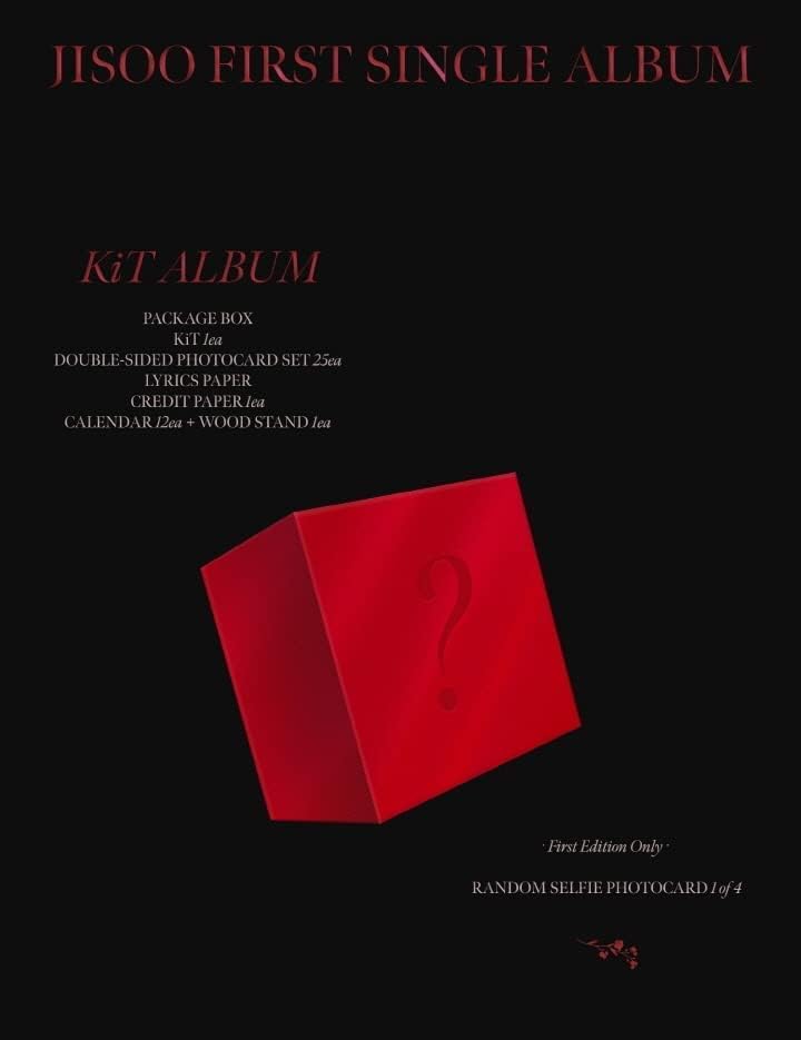 JISOO Blackpink - JISOO Első Albumát KIT Album+Pre-Order Haszon +Culturekorean Ajándék (Dekorációs Matricák,Photocards)