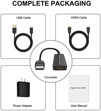 ZUZONG Eredeti Xbox-HDMI Átalakító, HD Link Kábel Eredeti Xbox, Xbox, hogy a HDMI Támogatja a 1080P/720P, Kompatibilis