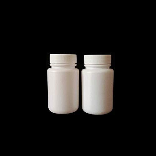 LAZZON szemhéjakkal Fehér Műanyag Üres Hordozható Szilárd Por, Gyógyszer Üveg Tabletta Tabletta Jogosult Tárolási Esetben
