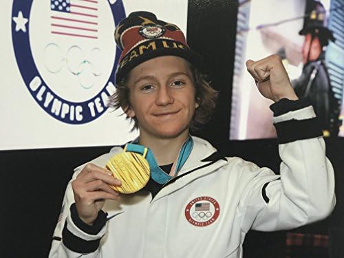 Vörös Gerard 2018-as olimpián aláírt fotó usa aranyérmes snowboard dedikált