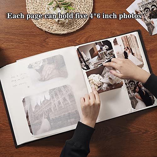 Pssoss Nagy DIY Scrapbook Albumot 100 oldal Írásban Hely 3x5 4x6 5x7 6x8 8x10 Képek a Baba, Esküvő, Család, Gyerekek
