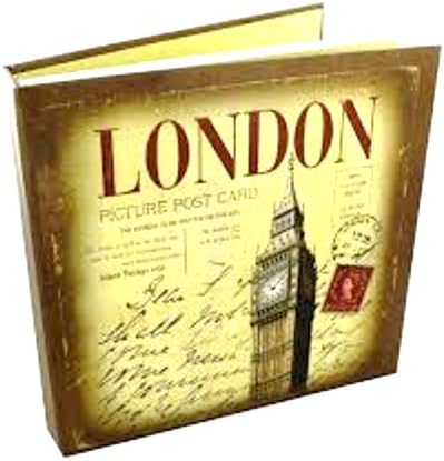 LONDON City Nyomtatás Vaskos 100 Emlékek, Fényképek Album 6 x 4 - Acetát Ujjú 5PK